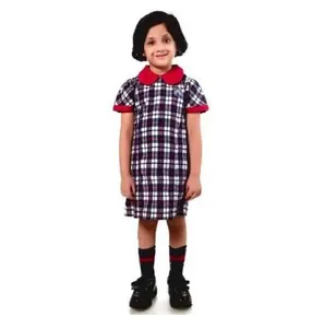 Set di uniformi scolastiche personalizzate 100% cotone migliore qualità nuovo Design ragazze Peter Pan Collar