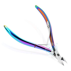 Coupe-ongles en acier inoxydable multicolore pour manucure et pédicure - Product Image 1