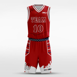 Uniforme de Baloncesto Clásico Personalizable al por Mayor, Logotipo Sublimado Multicolor, Talla Grande, Antibacteriano, de Secado Rápido - Product Image 6