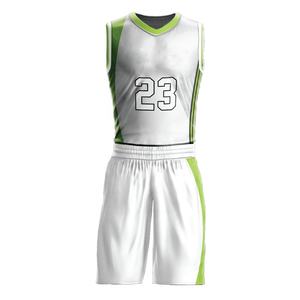 Bestes Design 100% Polyester Custom Basketball Uniform Atmungsaktiv Plus Size Sportswear Set Sublimation Gedrucktes Logo Warme Funktion - Product Image 1