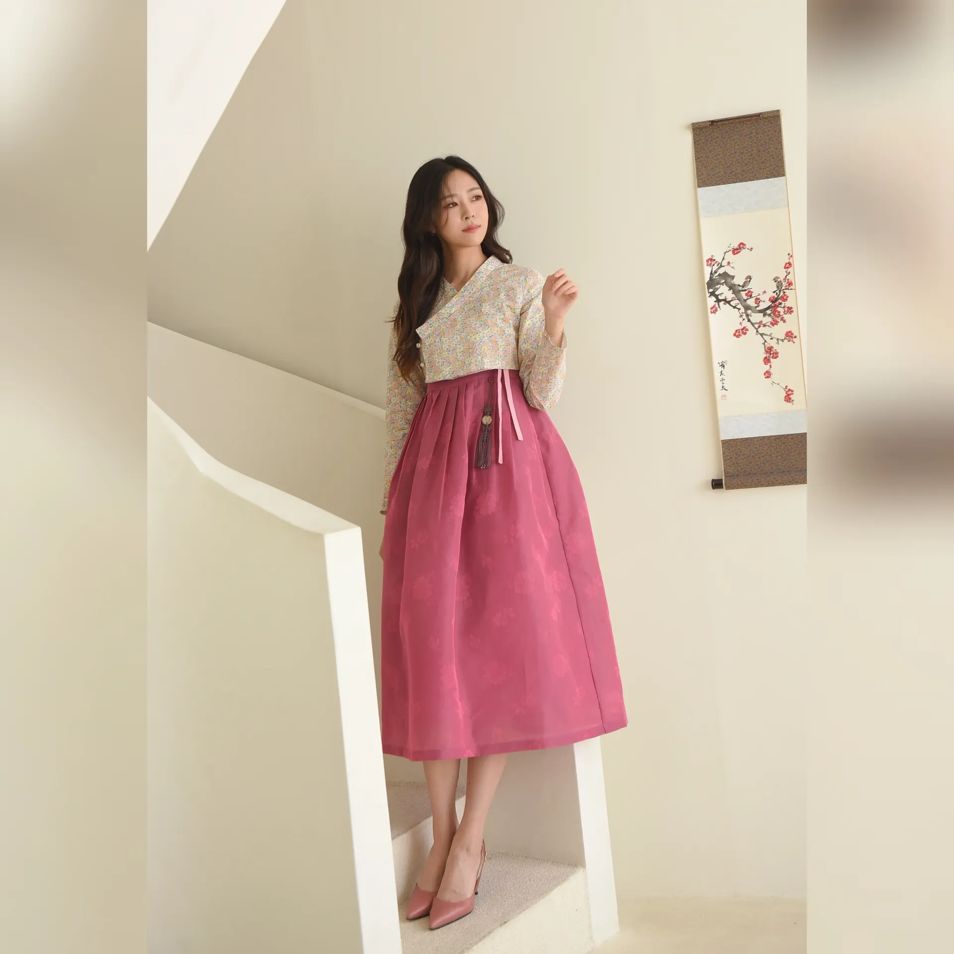 מדהים קוריאני נשי Jeogori חצאית Hanbok חתיכה אחת 2021 חדש אוסף האחרון עיצוב נשים של ללבוש רך מרקם