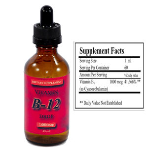 Pure Vitamin B12 Gotas líquidas orales No recomendadas para mujeres embarazadas, adultos y niños Vitaminas - Product Image 2