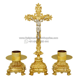 Candelabro con portavelas en latón, AS-1003 - Product Image 2