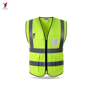 Outdoor Working Wear Light Weight Washable New Design Customized Logo Printing High Quality Safety Vest - Product Image 4