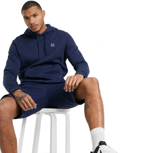 Summer <b>Tracksuit</b> Customized Vintage Washed Summer Jersey Sweatshirt And Shorts <b>Tracksuit</b> Men Wear - Product Image 2