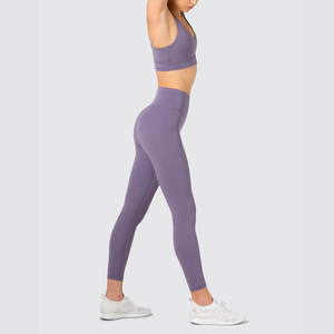 High Waist High Quality Soft <b>Hip</b> Lifting Women's Yoga Set Bra and Legging Spandex/Polyester Quick Dry Breathable - Product Image 4