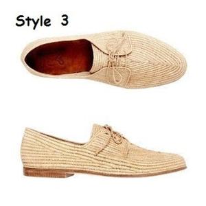 Mocassins marocains en raphia, chaussures en raphia tissées à la main, bonheur artisanal - Product Image 1