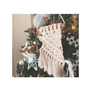 <b>Macrame</b> Christmas Ornament <b>for</b> Christmas Bulk Supplier and Manufacture by Refratex India Made in India <b>for</b> Best Quality and Low - Product Image 1