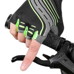 Superventas Unisex medio dedo suave cómodo ciclismo guantes transpirable equipo de equitación - Product Image 5
