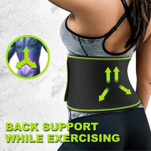 Women Waist Trainer Trimmer Sauna Sweat Body Shaper Yoga Slimmer Belt Fat Burner - Product Image 4
