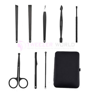 Ensemble professionnel de soins des ongles en acier inoxydable de 18 pièces en rose, coupe-ongles incarnés, outil de pédicure, kit de manucure et pédicure - Product Image 3