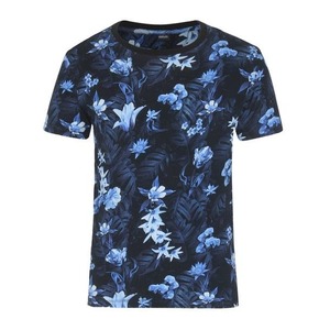 เสื้อยืดคอกลมคุณภาพสูง 100% ผ้าฝ้าย พิมพ์ลายดอกไม้ด้วยเทคนิคซิลค์สกรีน เป็นมิตรต่อสิ่งแวดล้อม แขนสั้น ผ้าถัก สำหรับส่งออก - Product Image 2