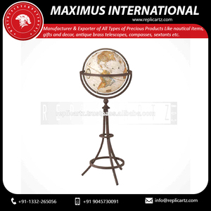 Globo Terráqueo Internacional Maximus con Base de Latón, Diseño Art Deco, Decoración Educativa Ecológica para Niños y Adultos, Hogar/Oficina - Product Image 5