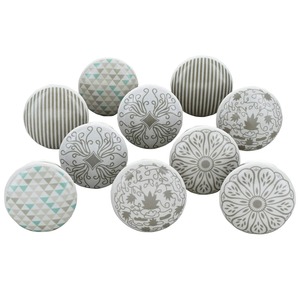 Boutons en céramique multicolores de qualité supérieure pour la cuisine Design mixte assorti pour les tiroirs de la commode du salon de l'école - Product Image 1