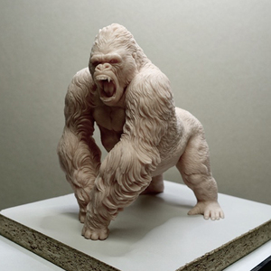 Escultura personalizada para decoración del hogar, estatua grande de Gorilla de fibra de vidrio realista, diseño moderno, tamaño real, <span class=keywords><strong>King</strong></span> <span class=keywords><strong>Kong</strong></span> - Product Image 6