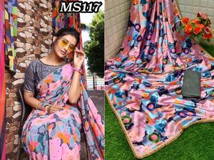 Vêtement ethnique Saree Party Wear Wedding Women Wear avec chemisier Vente en gros à bas prix Georgette Heavy Embroidery Sequence Work Apparelgarment - Product Image 3