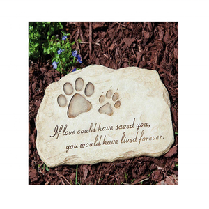 Láminas de Mármol Beige Estilo Americano para Cenizas de Mascotas, Texto Personalizado Incluido - Product Image 1