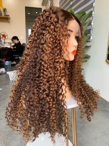 Extensiones de cabello humano vietnamita de varios donantes, textura rizada, rizos teñidos color marrón piano, de 8 a 32 pulgadas. - Product Image 1
