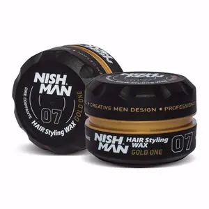 Hot Bán Của OEM Dịch Vụ Có Sẵn 150Ml Khối Lượng Đóng Gói Nishman Tóc Styling Wax Vàng Một 07 Cho Kết Thúc Sạch