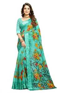 Vêtement ethnique Saree Party Wear Wedding Women Wear avec chemisier Vente en gros à bas prix Georgette Heavy Embroidery Sequence Work ApparelGarment - Product Image 3