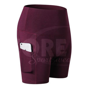 Venta al por mayor por encargo de alta calidad de Venta caliente gimnasio correr activo lleva color sólido hombres pantalones cortos deportivos - Product Image 3