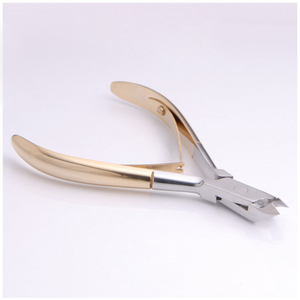 Alicates Profesionales para Cutículas Chapados en Oro de 6mm, Acero de Alta Calidad, Marca Personalizada, Empaque en Caja de Regalo, Herramientas para Uñas de Dedos de Manos y Pies - Product Image 1