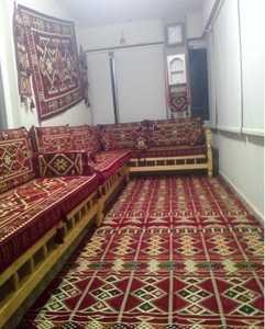 Bộ Sofa Góc Ngoài Trời Bộ Sofa Góc Gỗ Ngoài Trời Bộ Sofa Góc Phương Đông Phong Cách Ottoman + 32 Điệu Nhảy Xốp Đệm Gối - Product Image 4