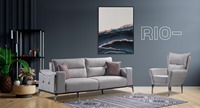 Ensemble de canapés convertibles modernes en bois, vente en gros directe d'usine, mobilier de salon simple et élégant pour la maison, l'hôtel et la salle à manger