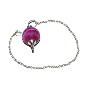Supplier of <b>Pink</b> Agate Ball Pendulums : <b>Pink</b> Agate Ball Pendulums for Sale - Product Image 1