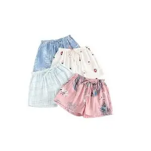 Personalizado OEM ODM Casa Shorts do Desgaste-Dormir de Algodão Shorts para Homens e Mulheres-Sono Shorts Calças para Meninos e Meninas