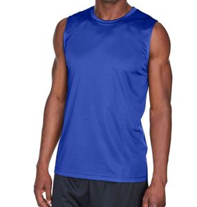 Camiseta Deportiva Personalizada de Secado Rápido, Cuello Redondo, 94% Algodón, 6% Elastano, Sin Mangas, Tejido de Punto Transpirable, Antiencogimiento, Informal - Product Image 4