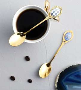 ช้อนทองเหลืองดีไซน์หรูหราสำหรับร้านอาหารช้อนทองเหลืองสินค้ากระจก - Product Image 5