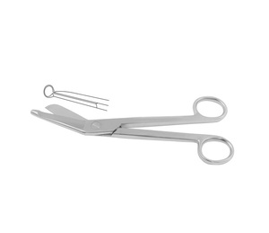 Instrumentos quirúrgicos de grado alemán, tijeras de vendaje Esmarch de 20 cm, cuchillas cortas de acero inoxidable - Product Image 1