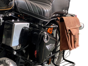 Sac latéral en cuir fait à la main, sacoche à Design Antique pour motocyclette, à utiliser pour presque la moto, - Product Image 3