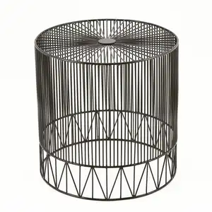 Modern Side Table for Living Room Metal Wire Mesh Coffee Table Office Furniture Side Tablen High Quality