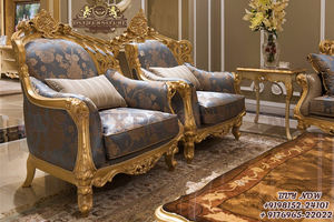 Canapé en bois de teck, ensemble pour meubles de salon, Style français, classique et indien - Product Image 2