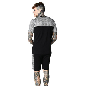เสื้อเชิ้ตลำลองและกางเกงขาสั้นสำหรับผู้ชายชุดเต็มรูปแบบป้องกันแบคทีเรียและป้องกันรังสียูวีออกแบบลายปักลายแบบทึบสำหรับฤดูร้อน - Product Image 6