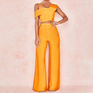 Pantalones de chándal con Logo personalizado para mujer, Pantalón de algodón con estampado personalizado, cintura alta, pierna ancha - Product Image 5