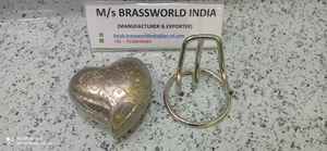 Petite urne de crémation en forme de cœur, fournitures de funérailles, cuivworld inde - Product Image 6