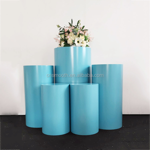 White Pillar Pedestal Round <strong>Plinth</strong> <strong>Stand</strong> for Wedding Party Event - Product Image 5