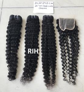 Mechones de pelo humano de visón de grado Temple, extensiones de cabello rizado malayo profundo, precio al por mayor de Navidad - Product Image 6