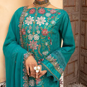 ชุดสามชิ้นพิมพ์ลายดิจิตอล unstitched สำหรับผู้หญิง salwar kameez shalwar kameez - Product Image 3