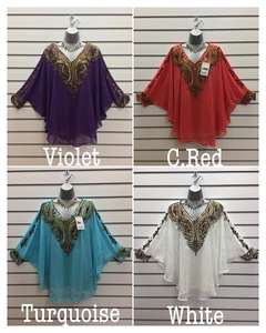 Caftán Bordado a Mano Talla Única 2026, Tejido Georgette Étnico, Moda Femenina Hecha a Mano en India, Última Tendencia para Fiestas - Product Image 5