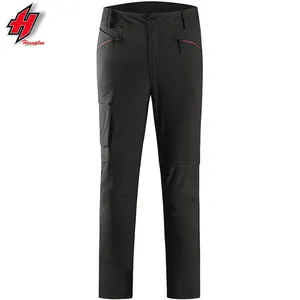 Schwarze Standard Herren Wander hose Wasserdichte Slimfit Outdoor Hose Schweiz Volle umwelt freundliche Sommer Damen Outdoor Hose