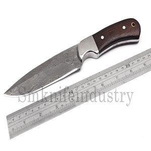 ที่ทำด้วยมือที่กำหนดเองดามัสกัสเหล็กครัวมีดเชฟไม้ธรรมชาติมีด (Smk1571) - Product Image 2