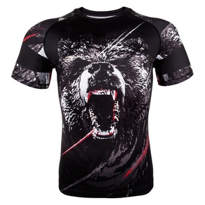 Ropa de compresión personalizada al por mayor Rash Guard en blanco - Product Image 1