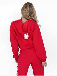 Ensemble de survêtement de maternité d'hiver pour femmes, deux pièces, motif rayé, sweat à capuche à manches longues, pantalon de jogging, évacuation de l'humidité - Product Image 6