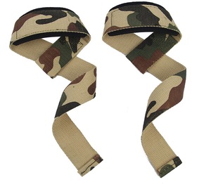 GAF Camo Blue Workout Padded Gym Weightlifting Straps Wrist Wraps GYM GEAR LIFTING STRAPS STRONG MAN LIFTING STRAPS - Product Image 5