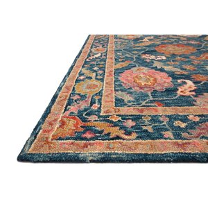 Tapis en laine et viscose faits à la main, accessoire en soie - Product Image 4