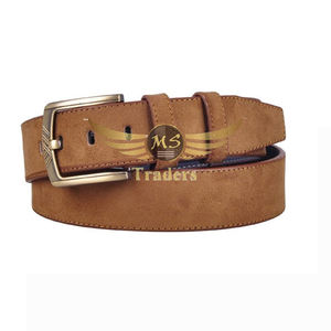 Ceinture Top en cuir véritable de vache pour hommes, boucle noire rouillée, rétro vintage pour hommes, boucle de cowboy, longue longueur, à la mode, collection - Product Image 4